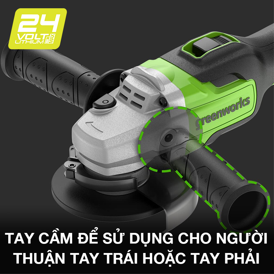 Tay cầm của thiết bị được bọc cao su