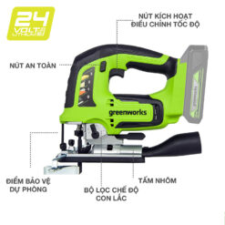 may cua long greenworks 24V